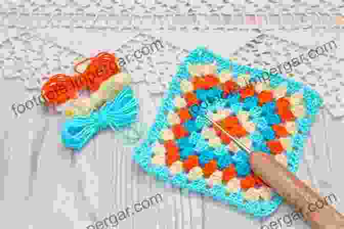 A Beginner Crocheting A Colorful Granny Square. Basic Crochet For Beginners: 7 Simple Steps To Learning How To Crochet And Create New Crochet Today: Crochet Patterns