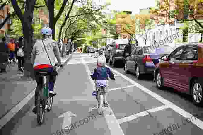 A Vibrant Street Filled With People Walking, Cycling, And Interacting. Life Between Buildings: Using Public Space