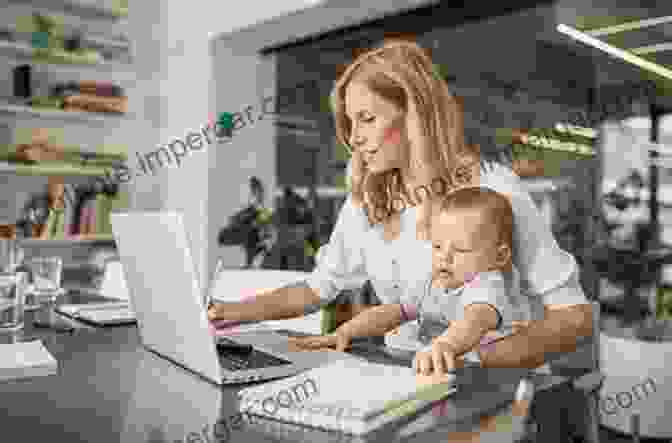 A Working Mother Holding A Baby While Working On A Laptop Opting Back In: What Really Happens When Mothers Go Back To Work