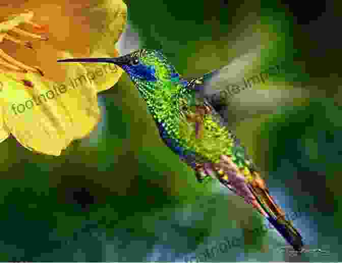 Close Up Photograph Of A Hummingbird Hovering Near A Flower, Showcasing Intricate Patterns And Vibrant Colors Out Of The Blue (Jayne S Nature (e Text Editions))