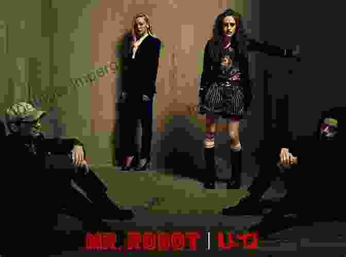 Composite Image Of Elliot, Mr. Robot, Angela, Tyrell, And Darlene, Representing The Diverse And Complex Characters Of Season 1. Mr Robot: A Binge Guide To Season 2