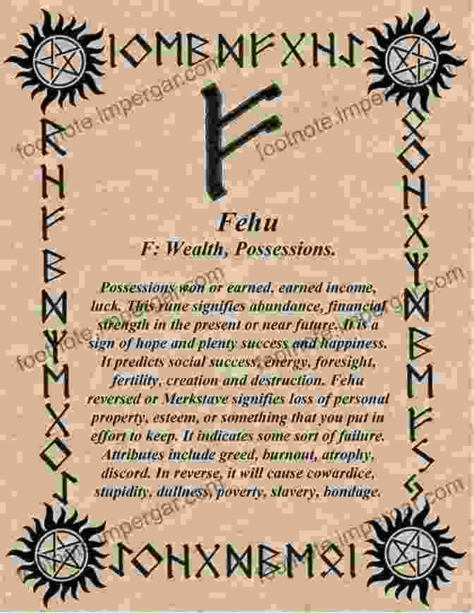 Fehu Rune, Symbolizing Wealth And Abundance Handbook Of Reason Dagobert D Runes