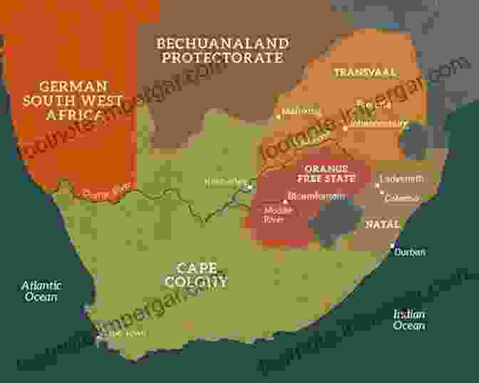 Historical Map Depicting The Causes Of The Boer British War South Africa And The Boer British War Volume I (The World At War)