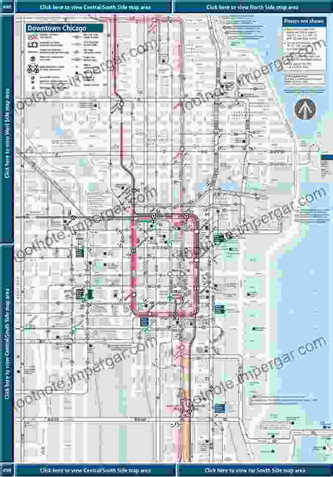 Map Of Chicago Omnibus Lines In 1839 CHICAGO STREET RAILWAYS: ROUTE MAPS 1837 1897