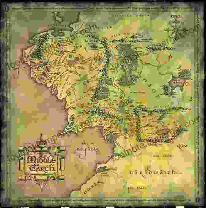 Map Of Middle Earth From Middle Earth Journeys In Myth And Legend Middle Earth: Journeys In Myth And Legend