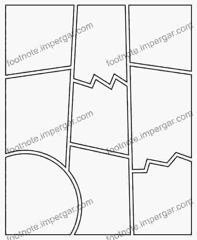 Panel Layout Example Draw A Comic Blank Comic Book: Orange Explosion Theme Rectangular Comic Template