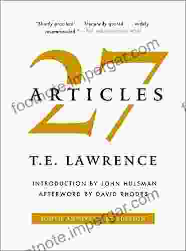 27 Articles T E Lawrence